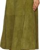 Bottega Veneta Bottega Veneta Green Full Grain Suede Midi Skirt - 3