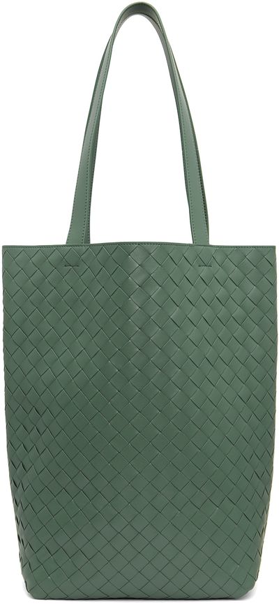 Bottega Veneta Bottega Veneta Green Small Intrecciato Tote