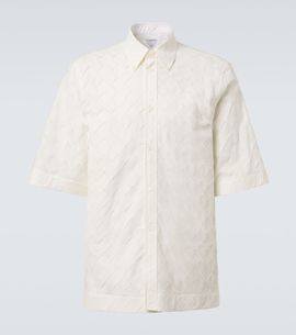 Bottega Veneta Bottega Veneta Intrecciato cotton poplin shirt