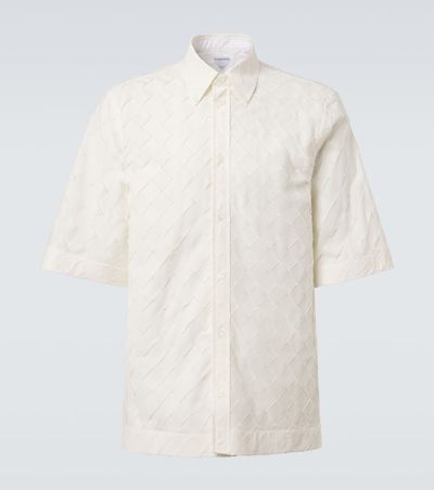 Bottega Veneta Bottega Veneta Intrecciato cotton poplin shirt