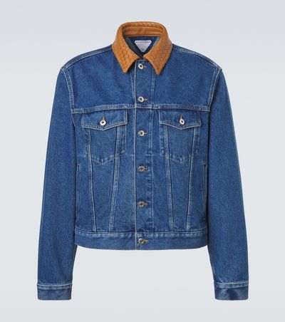 Bottega Veneta Bottega Veneta Intrecciato denim jacket