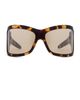 Bottega Veneta Bottega Veneta Intrecciato Hinge Rectangular Sunglasses - 1