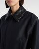 Bottega Veneta Bottega Veneta Intrecciato leather-trimmed canvas jacket - 3