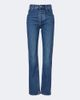Bottega Veneta Bottega Veneta Intrecciato leather-trimmed slim jeans - 1