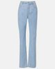 Bottega Veneta Bottega Veneta Intrecciato leather-trimmed straight jeans - 1