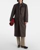 Bottega Veneta Bottega Veneta Intrecciato leather-trimmed trench coat - 5