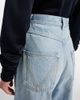 Bottega Veneta Bottega Veneta Intrecciato leather-trimmed wide-leg jeans - 5