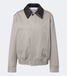 Bottega Veneta Bottega Veneta Intrecciato oversized cotton blouson jacket