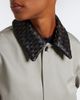 Bottega Veneta Bottega Veneta Intrecciato oversized cotton blouson jacket - 3