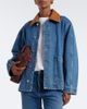 Bottega Veneta Bottega Veneta Intrecciato oversized denim jacket - 2
