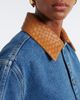 Bottega Veneta Bottega Veneta Intrecciato oversized denim jacket - 3