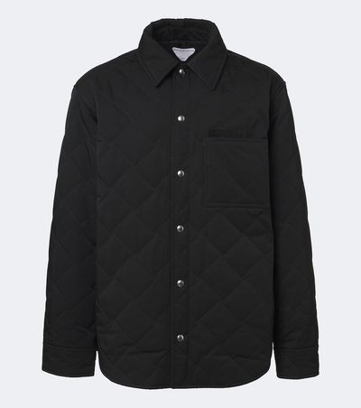Bottega Veneta Bottega Veneta Intrecciato quilted cotton-blend overshirt
