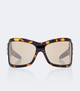 Bottega Veneta Bottega Veneta Intrecciato shield sunglasses