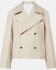 Bottega Veneta Bottega Veneta Intrecciato striped wool and cotton peacoat - 1