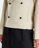 Bottega Veneta Bottega Veneta Intrecciato striped wool and cotton peacoat - 4