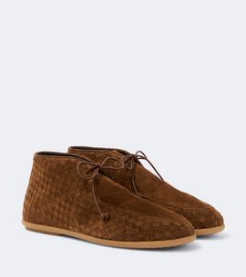 Bottega Veneta Bottega Veneta Intrecciato suede desert boots