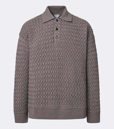 Bottega Veneta Bottega Veneta Intrecciato wool polo sweater