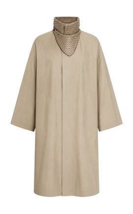 Bottega Veneta Bottega Veneta IntrecciatoCollar Cotton Coat