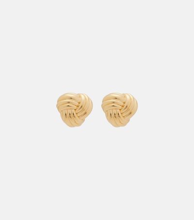 Bottega Veneta Bottega Veneta Intreccio 18kt gold-plated sterling silver earrings