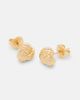 Bottega Veneta Bottega Veneta Intreccio 18kt gold-plated sterling silver earrings - 3