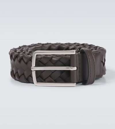 Bottega Veneta Bottega Veneta Intreccio Cabat leather belt