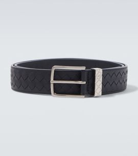 Bottega Veneta Bottega Veneta Intreccio Loop leather belt