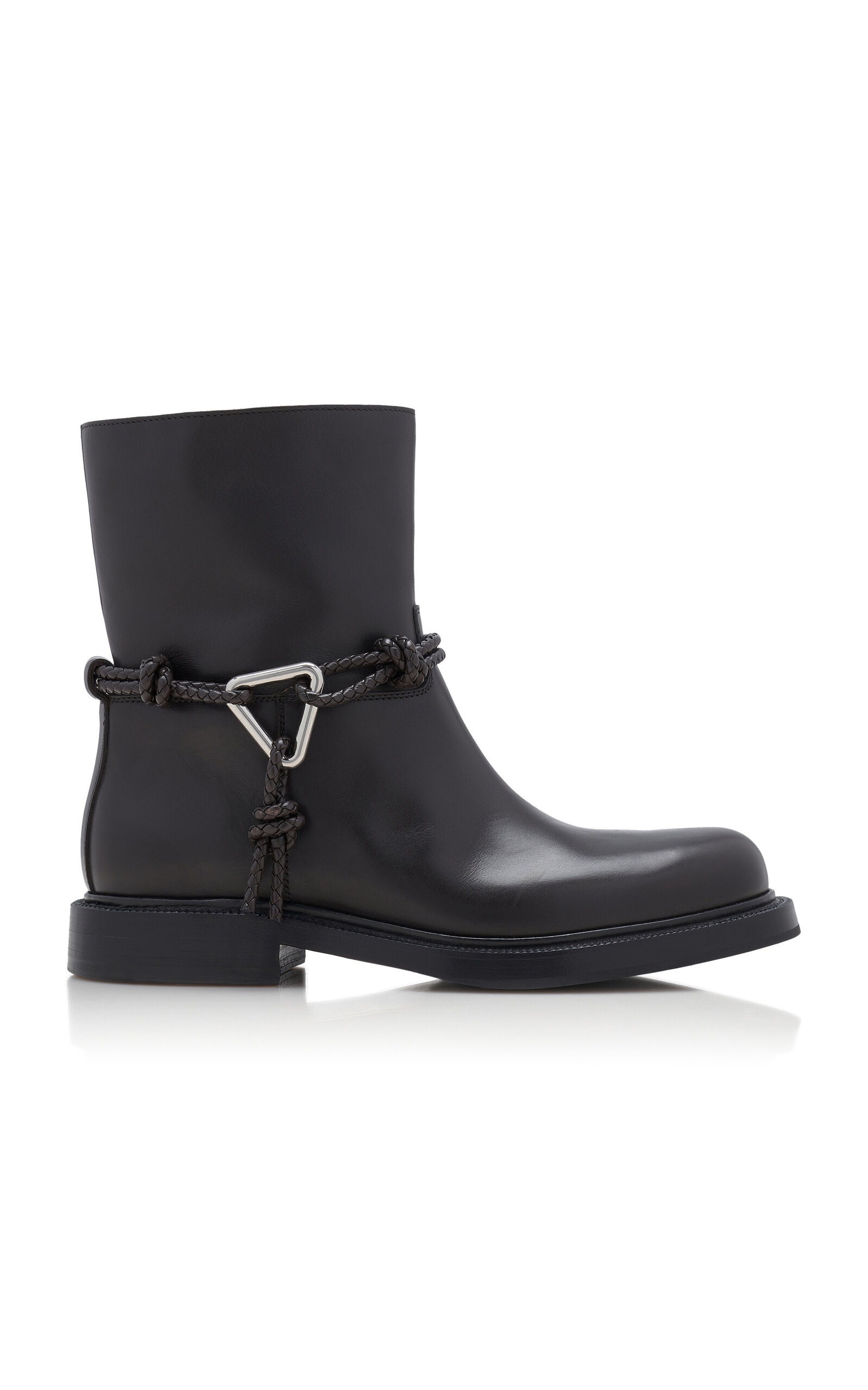 Bottega Veneta Bottega Veneta James Leather Ankle Boots Black IT 38