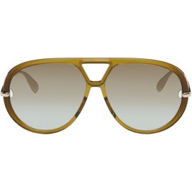 Bottega Veneta Bottega Veneta Khaki Classic Aviator Sunglasses