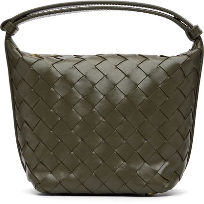 Bottega Veneta Bottega Veneta Khaki Micro Wallace Bag