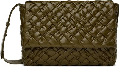 Bottega Veneta Bottega Veneta Khaki Rumple Messenger Bag