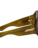 Bottega Veneta Bottega Veneta Khaki Scudo Shield Sunglasses - 2