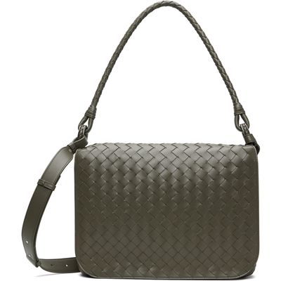 Bottega Veneta Bottega Veneta Khaki Small Swing Messenger Bag