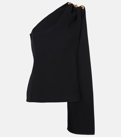 Bottega Veneta Bottega Veneta Knot caped draped crÃªpe top