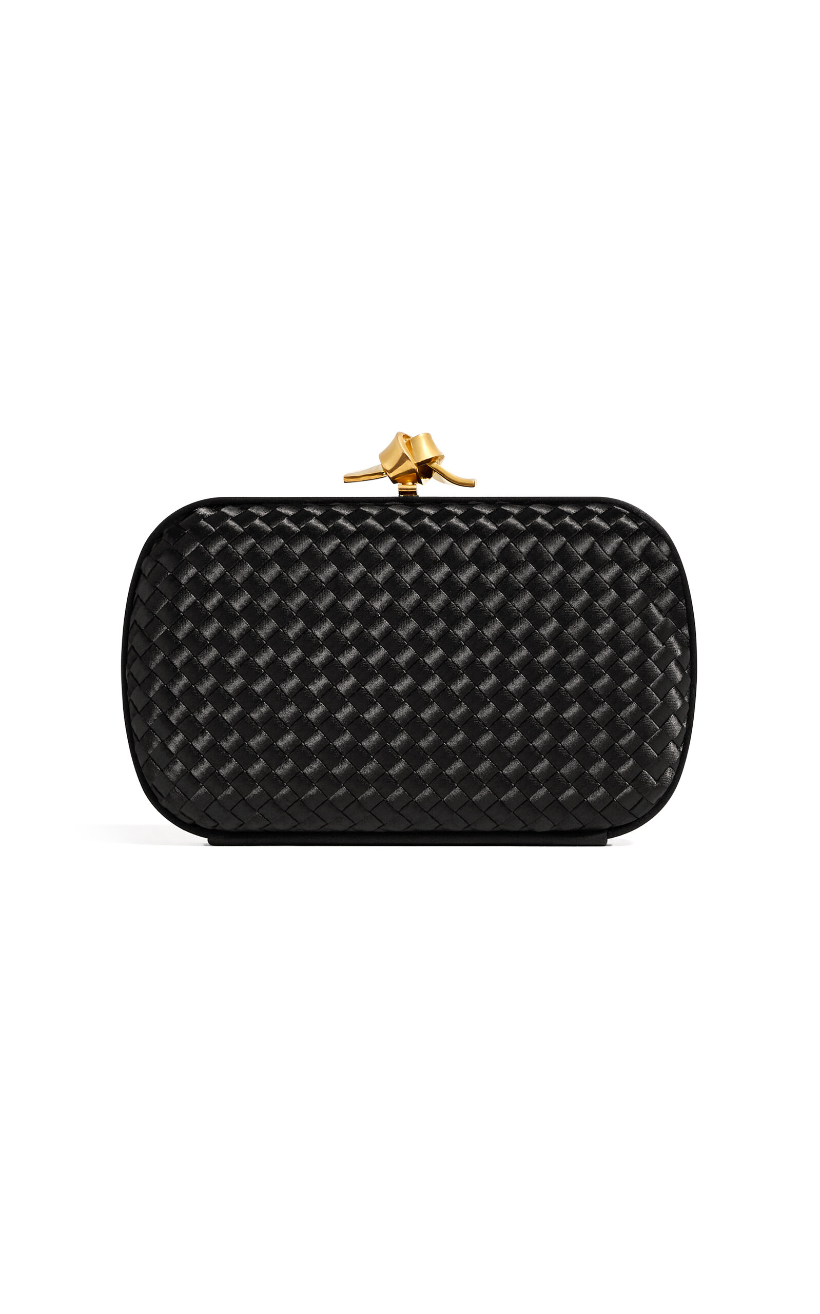 Bottega Veneta Bottega Veneta Knot Intrecciato Satin Clutch