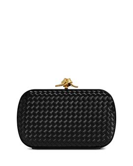 Bottega Veneta Bottega Veneta Knot Intreccio Satin Minaudiere Clutch