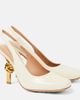 Bottega Veneta Bottega Veneta Knot leather slingback pumps - 1
