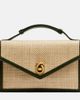 Bottega Veneta Bottega Veneta Knot Lock Medium raffia top-handle bag - 1