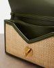 Bottega Veneta Bottega Veneta Knot Lock Medium raffia top-handle bag - 3