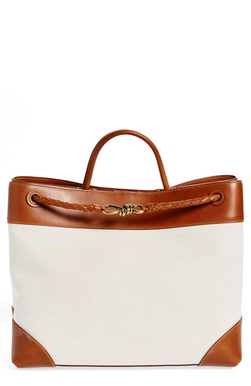 Bottega Veneta Bottega Veneta Large Andiamo Canvas Handbag