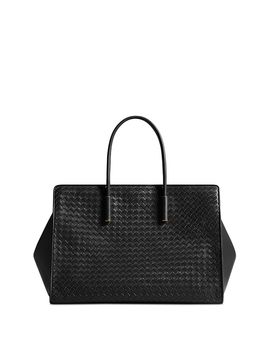 Bottega Veneta Bottega Veneta Large Barbara Woven Leather Tote