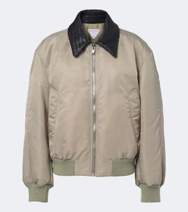 Bottega Veneta Bottega Veneta Leather-trimmed blouson jacket