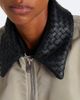 Bottega Veneta Bottega Veneta Leather-trimmed blouson jacket - 3