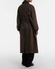 Bottega Veneta Bottega Veneta Leather-trimmed trench coat - 3