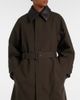 Bottega Veneta Bottega Veneta Leather-trimmed trench coat - 4
