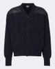 Bottega Veneta Bottega Veneta Leather-trimmed wool and cashmere cardigan - 1