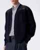 Bottega Veneta Bottega Veneta Leather-trimmed wool and cashmere cardigan - 6