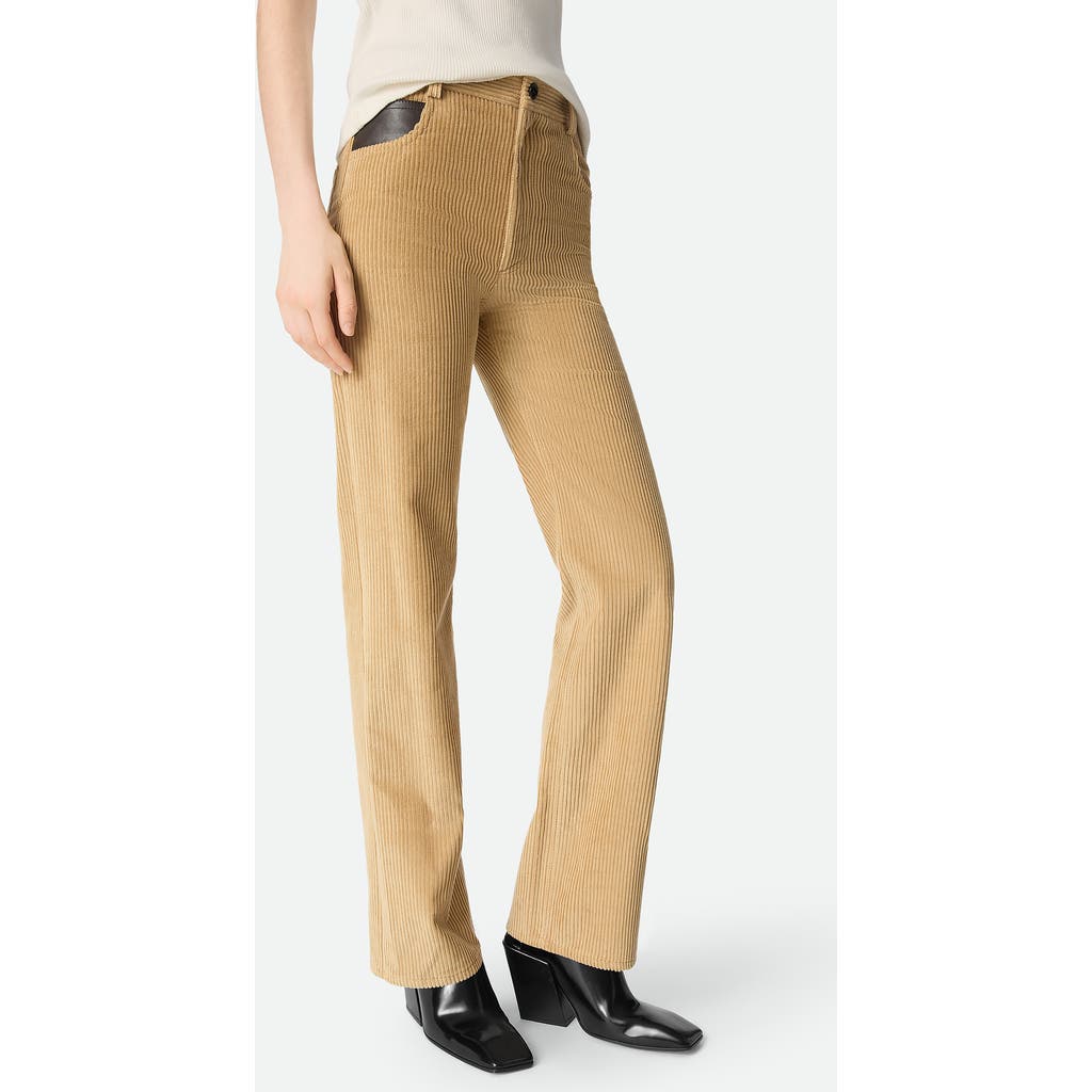 Bottega Veneta Bottega Veneta Leather Patch Corduroy Pants