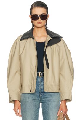Bottega Veneta Bottega Veneta Leather Trim Jacket