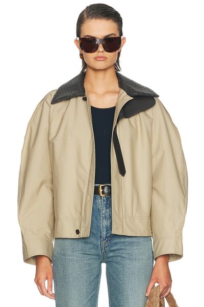 Bottega Veneta Bottega Veneta Leather Trim Jacket