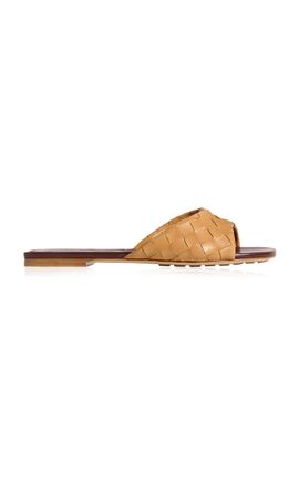 Bottega Veneta Bottega Veneta Livia Flat Intrecciato Leather Sandals